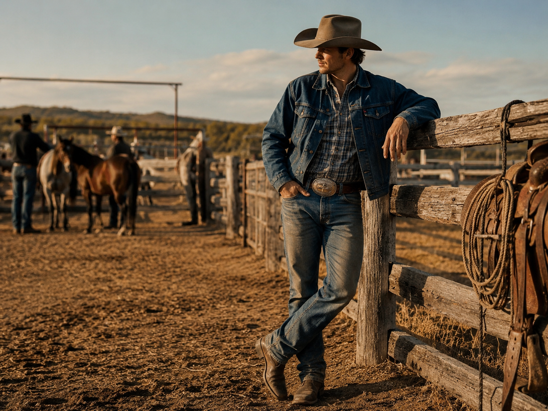 Cowboy at a rural Australian cattle property