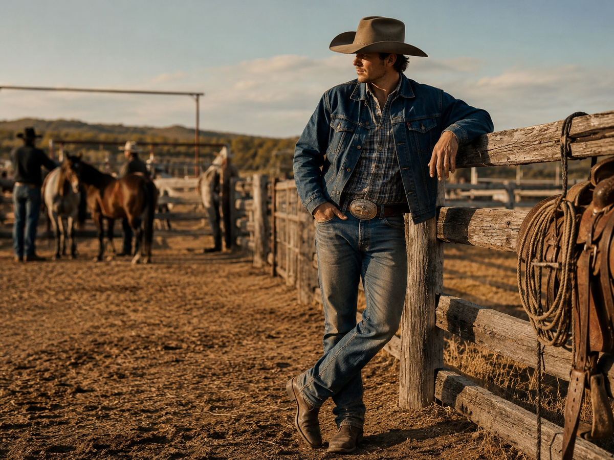 Cowboy at a rural Australian cattle property