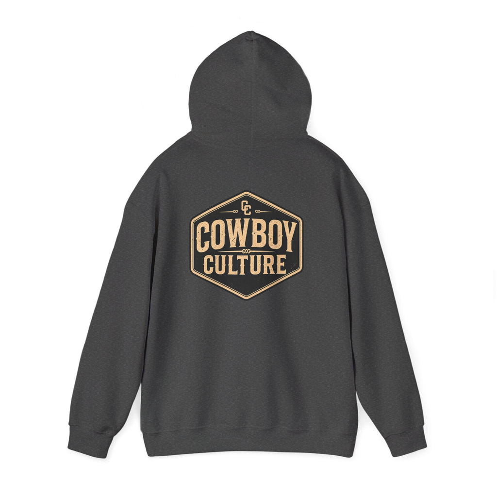 Cowboy Culture Badge western hoodie — alternate product view