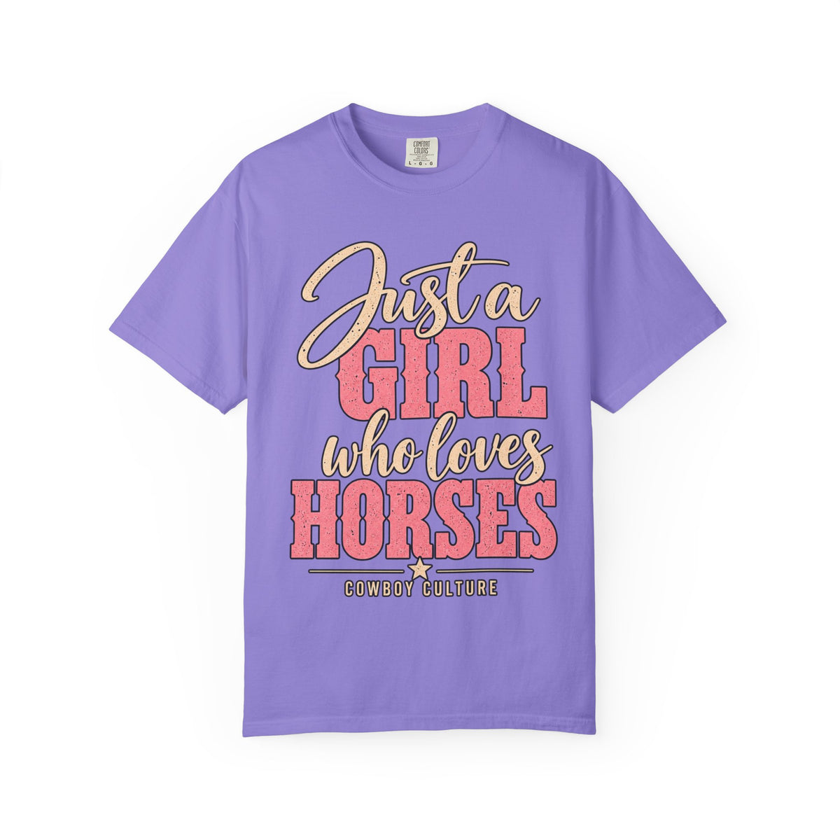 Girl Loves Horses Women's Tee — product view 3