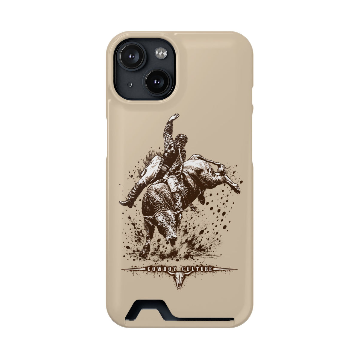 Bull Riding Tough Phone Case — Additional Models — iPhone 14 / Glossy