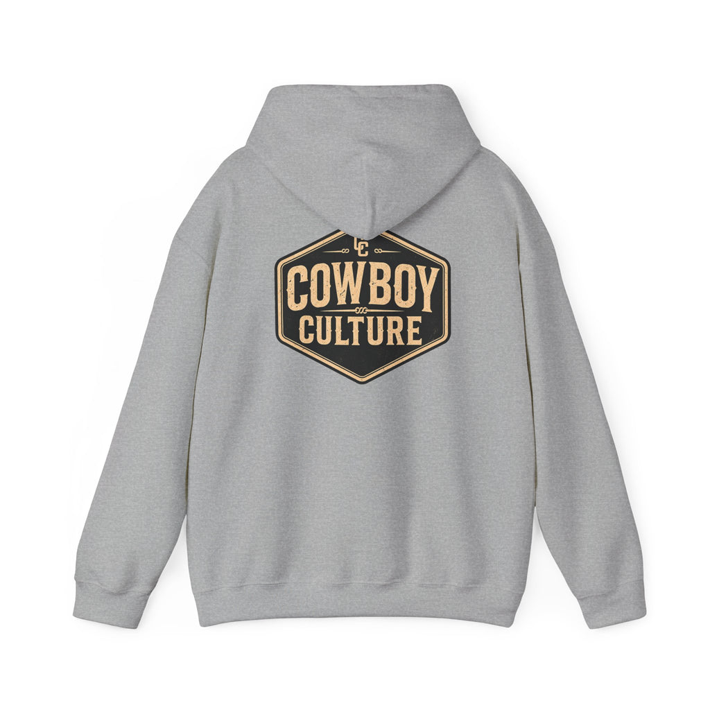 Cowboy Culture Badge western hoodie — alternate product view