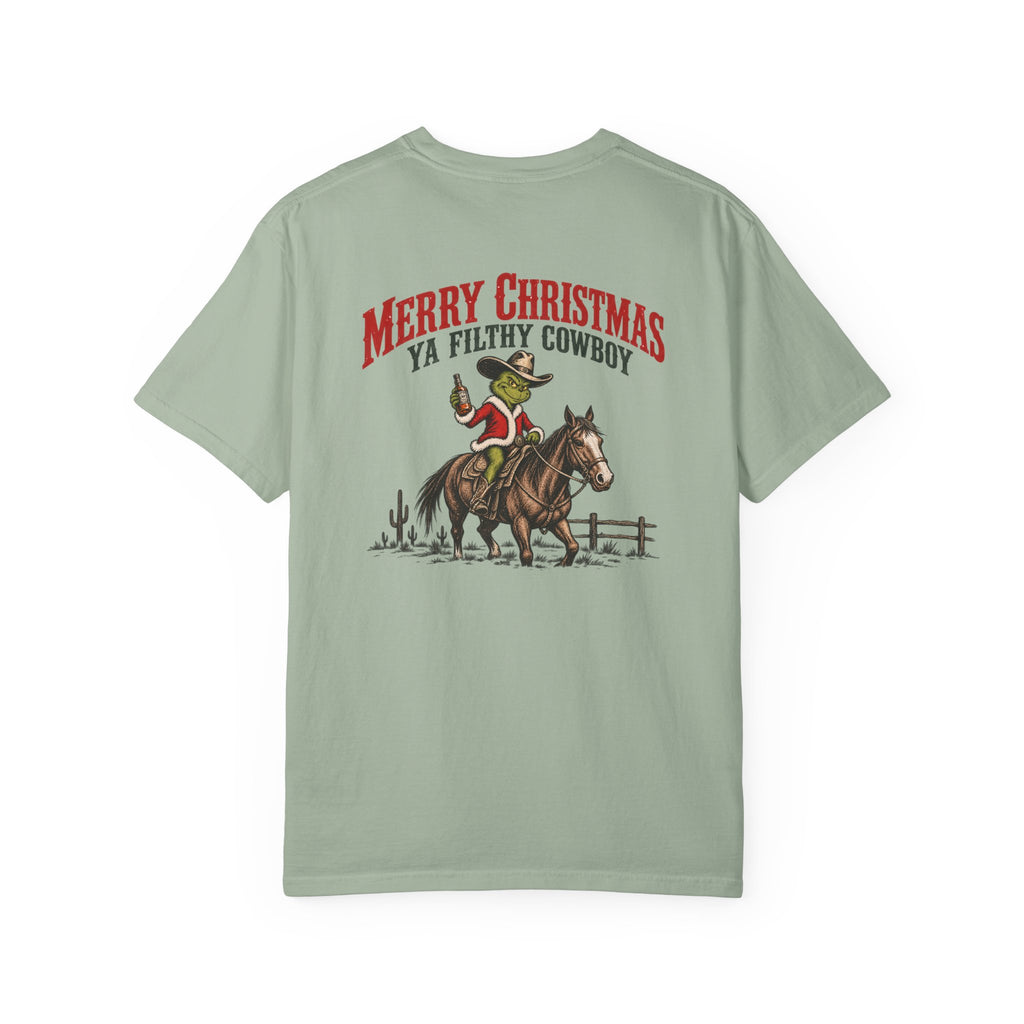 Western Christmas cowboy T-shirt