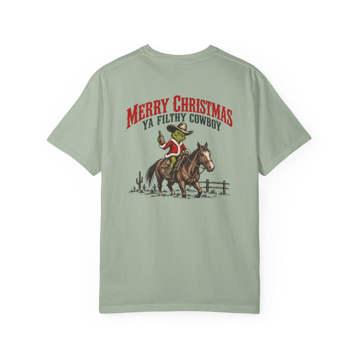 Western Christmas cowboy T-shirt