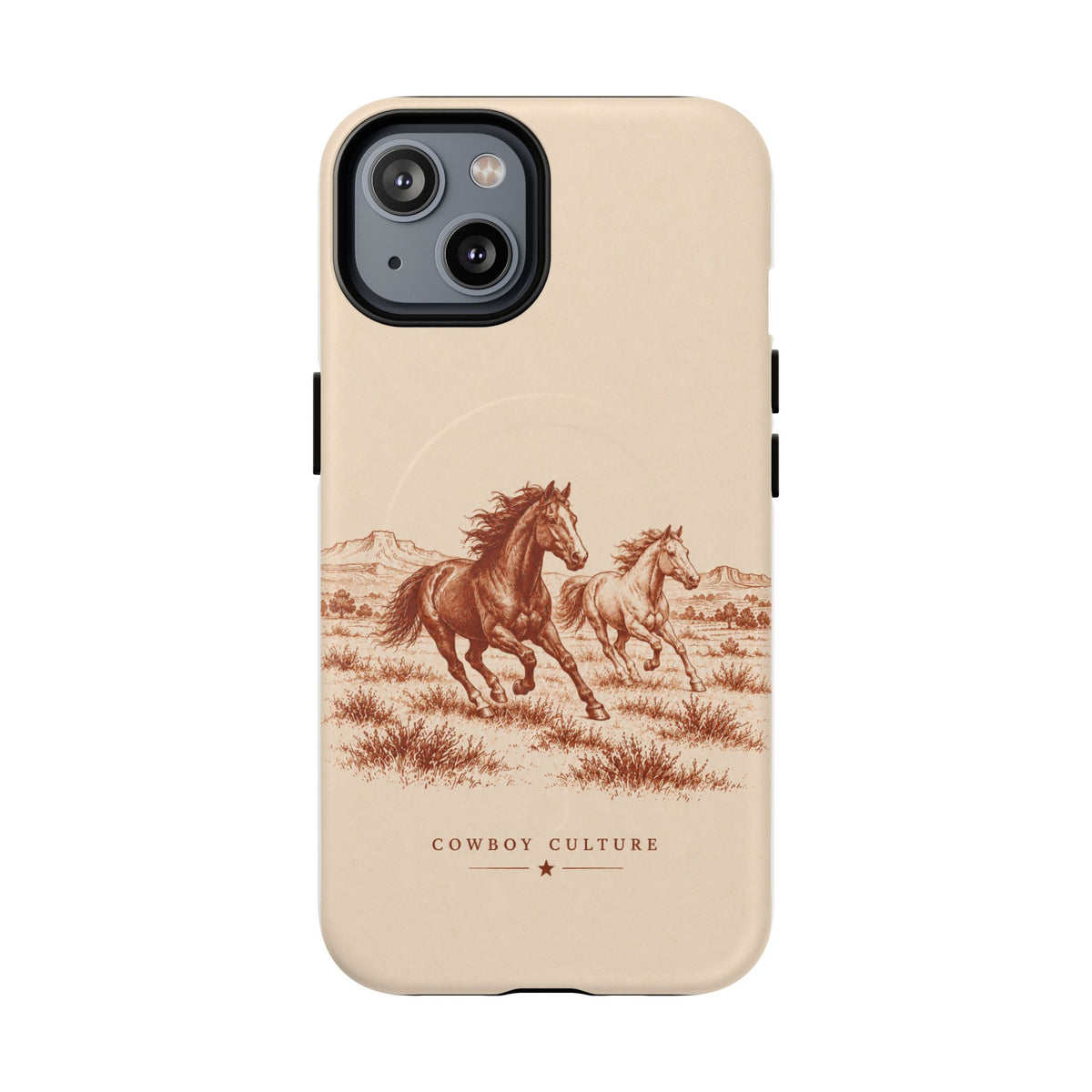Cowboy Culture Wild Horses Tough Magnetic Phone Case — iPhone 14 / Matte