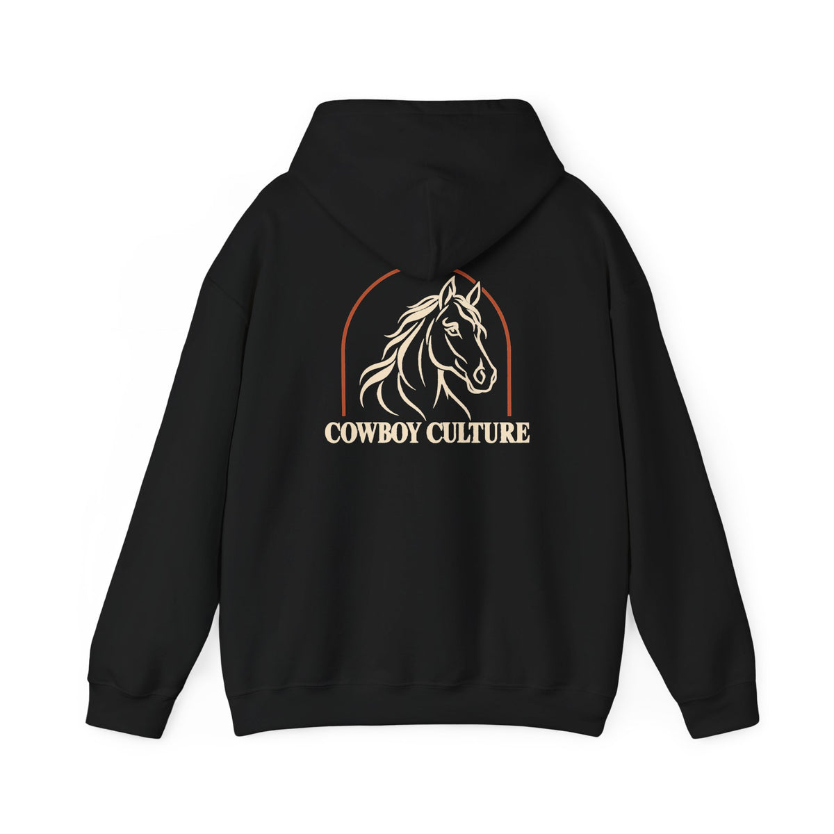 Cowboy Culture Western Horse Hoodie back graphic