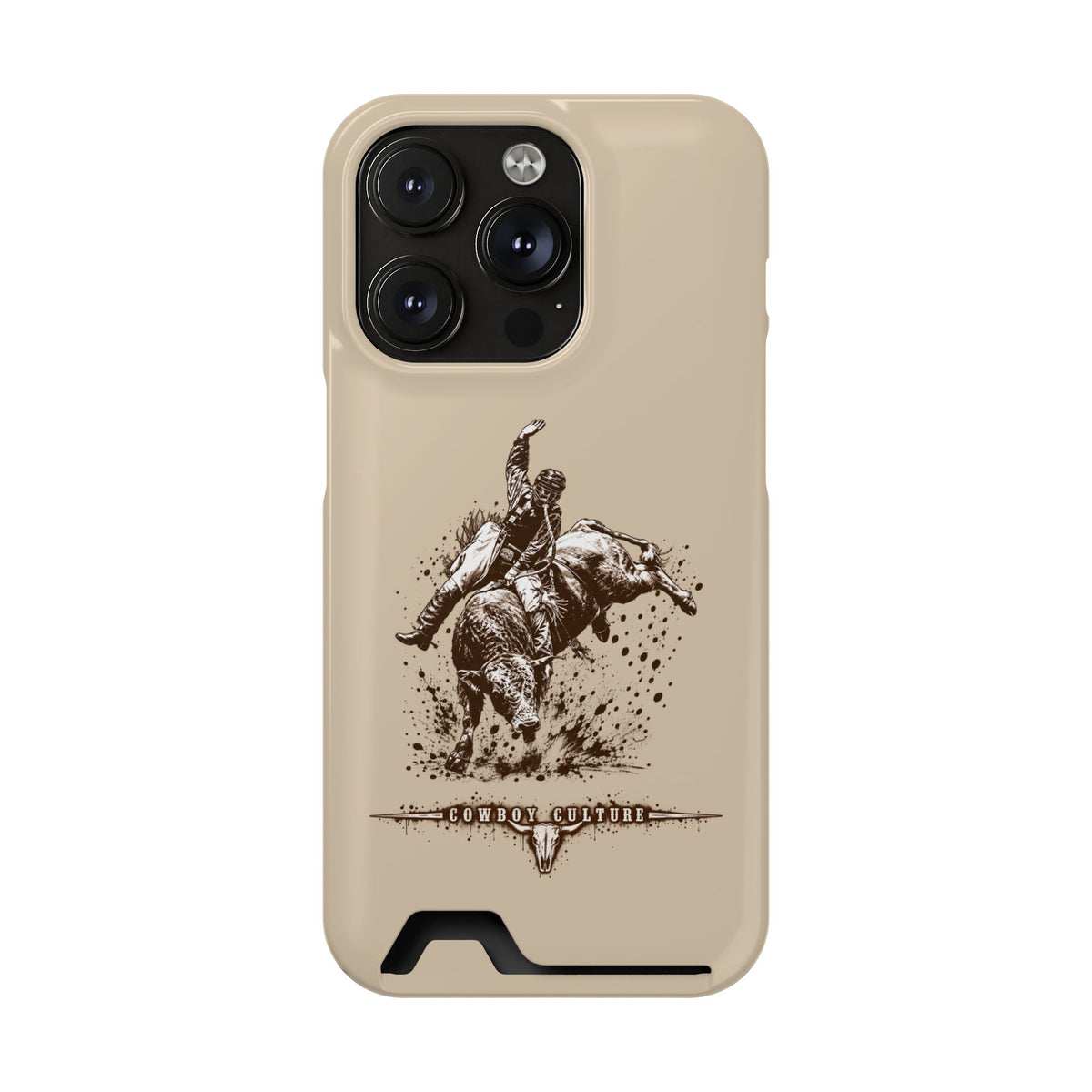 Bull Riding Tough Phone Case — Additional Models — iPhone 14 Pro / Glossy