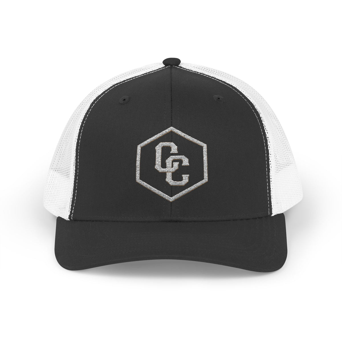 Cowboy Culture mesh embroidered western trucker cap — apparel mockup