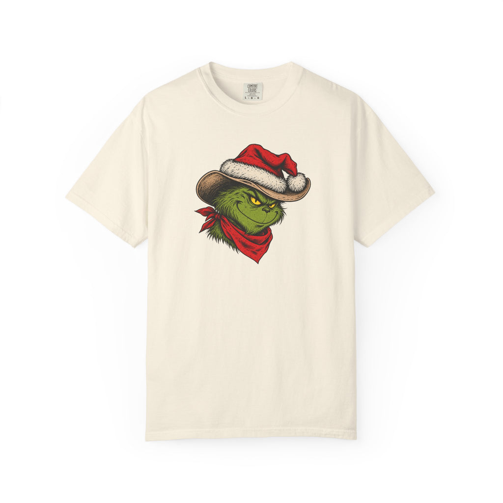 Grinch Cowboy Christmas T-Shirt by Cowboy Culture