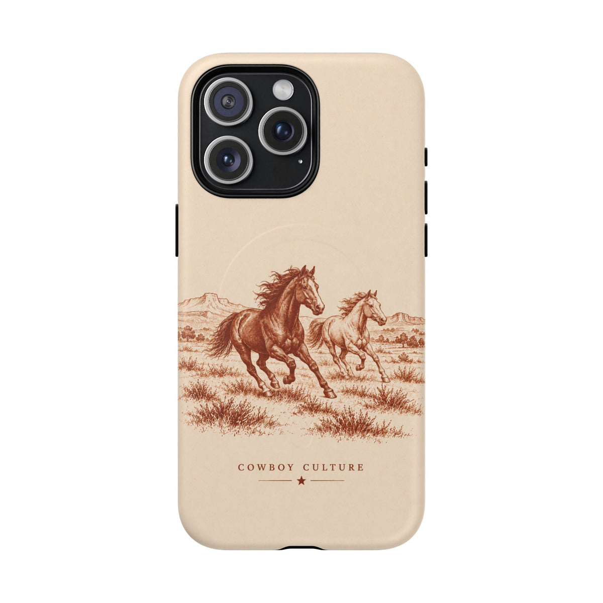 Cowboy Culture Wild Horses Tough Magnetic Phone Case — iPhone 15 Pro Max / Matte