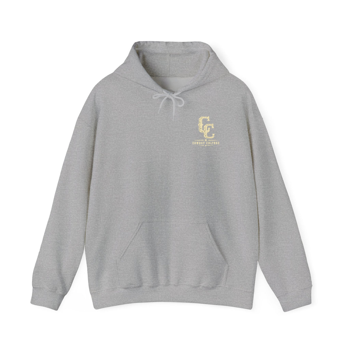 Cowboy Culture Mountain Skull western hoodie — alternate product view