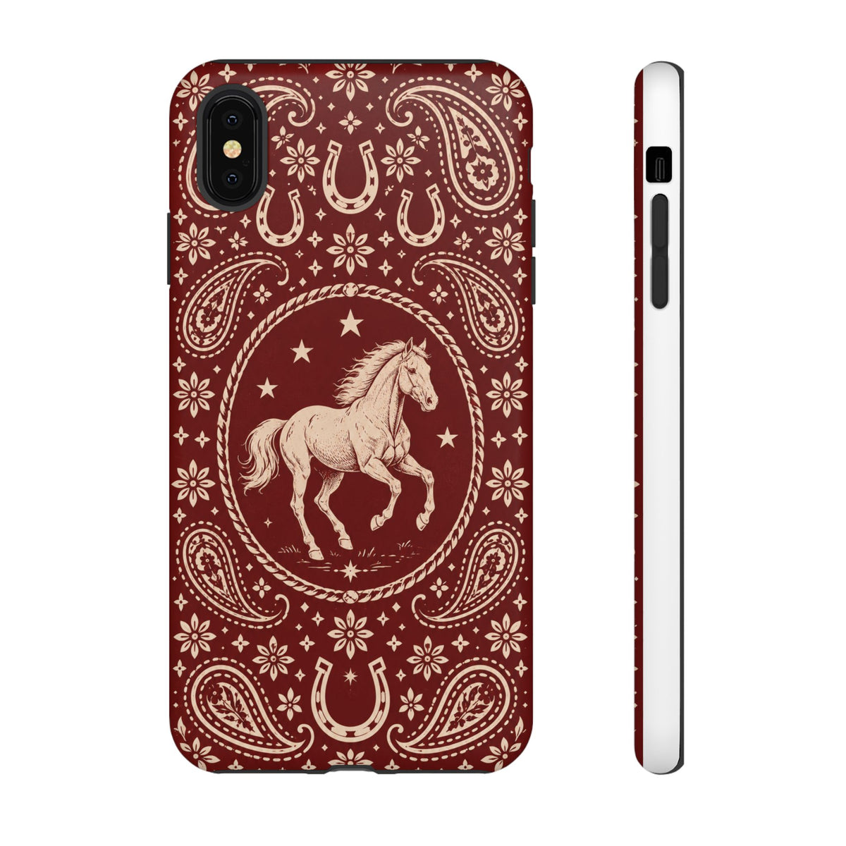Western Horse Paisley Tough Phone Case — iPhone XS MAX / Matte