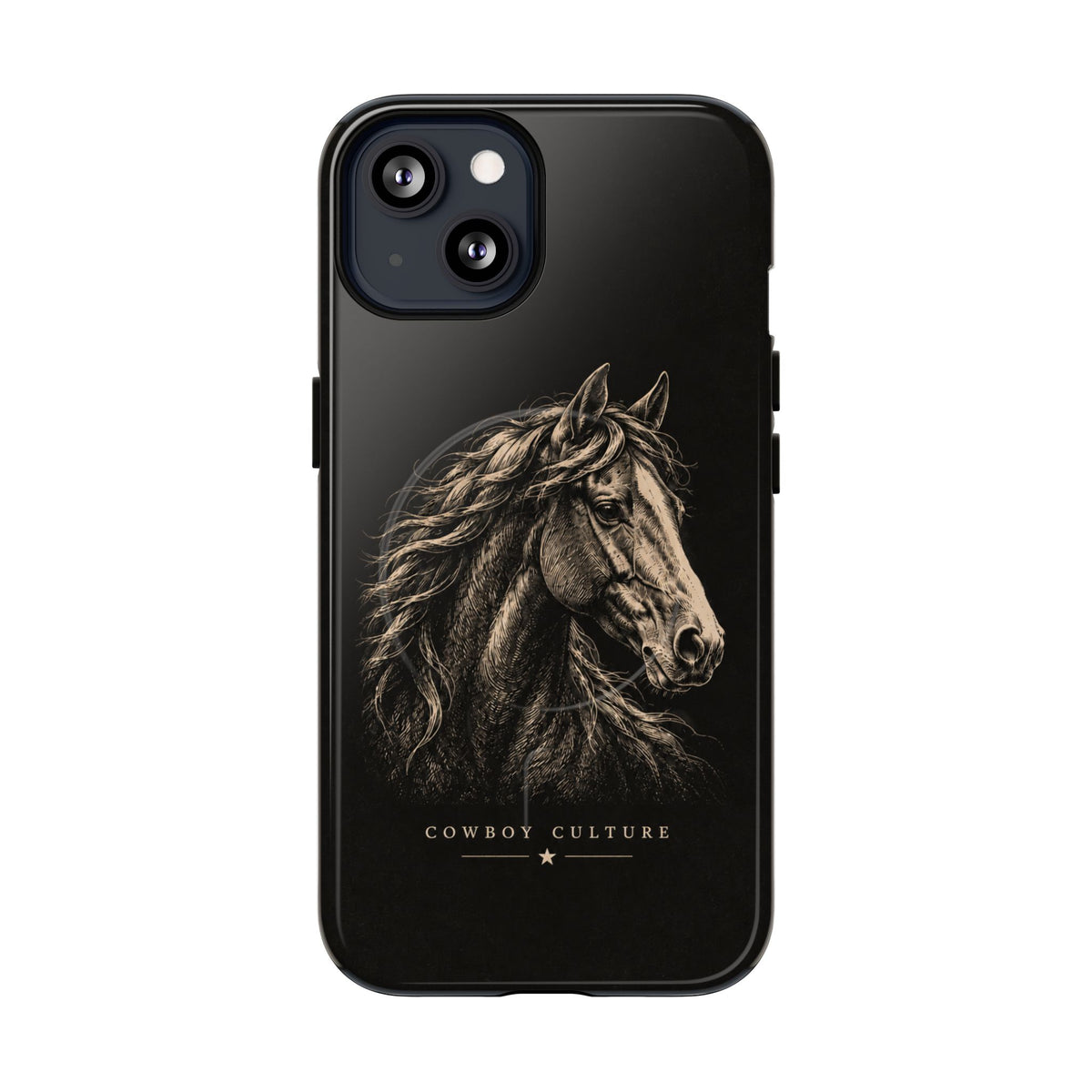 Cowboy Horse Tough Magnetic Phone Case — iPhone 13 / Glossy