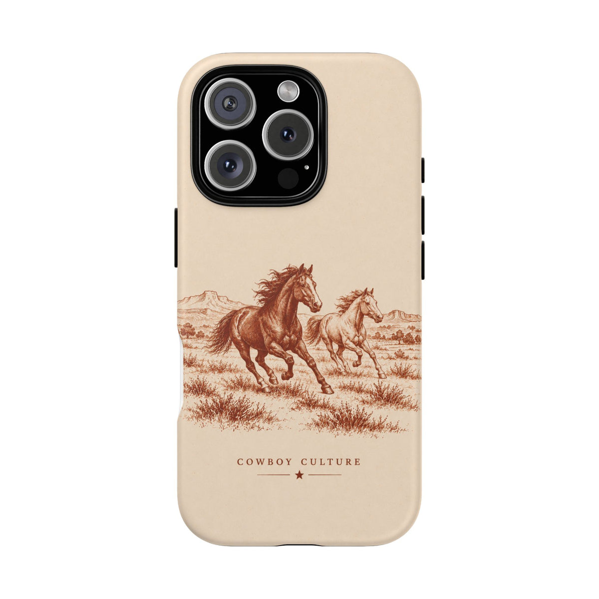 Cowboy Culture Horse Phone Case — iPhone 16 Pro / Matte