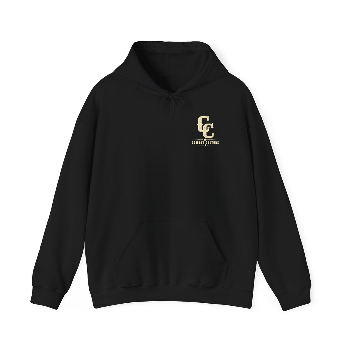 Cowboy Culture Mountain Skull western hoodie — alternate product view