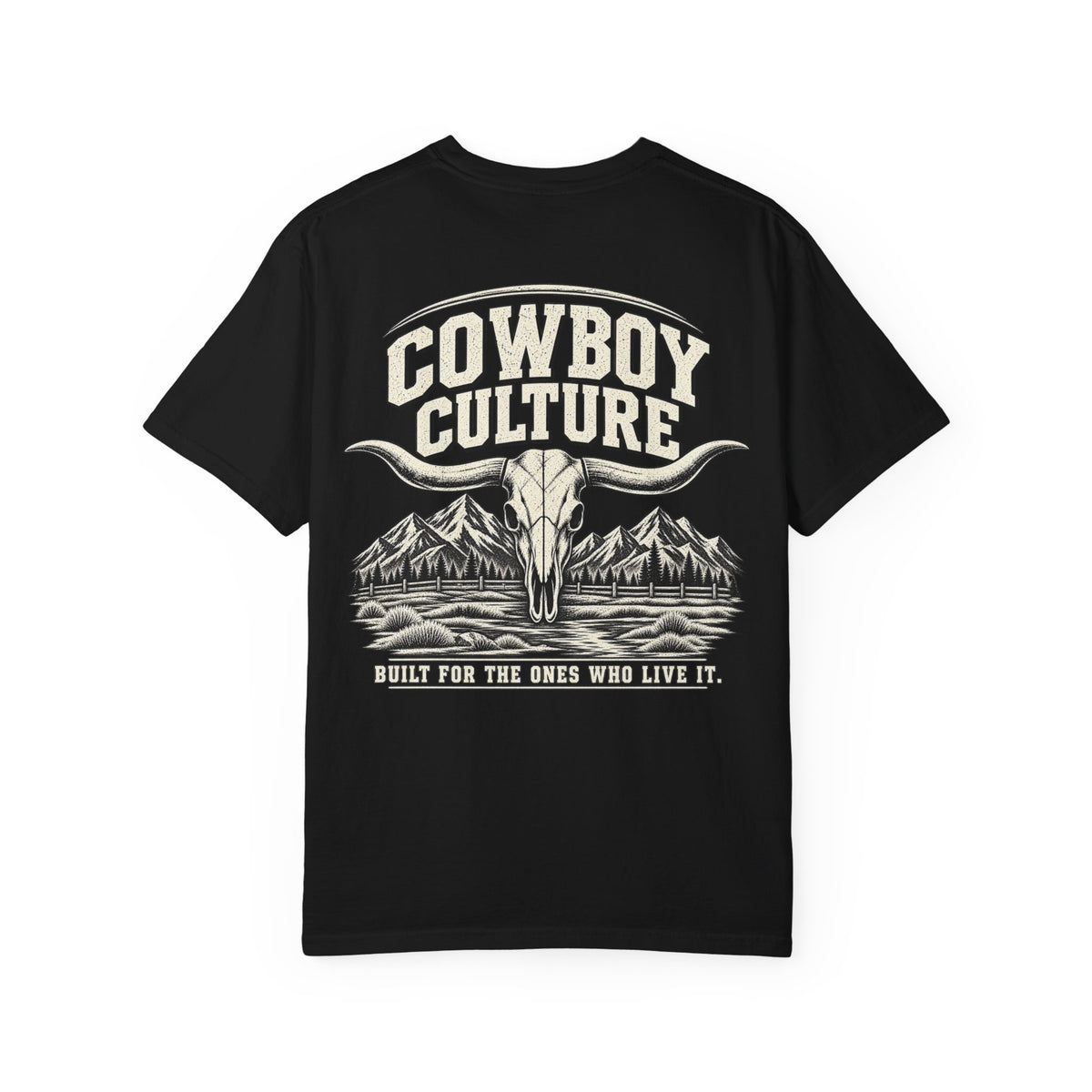 Cowboy Culture Mountain Skull Tee — product view 2