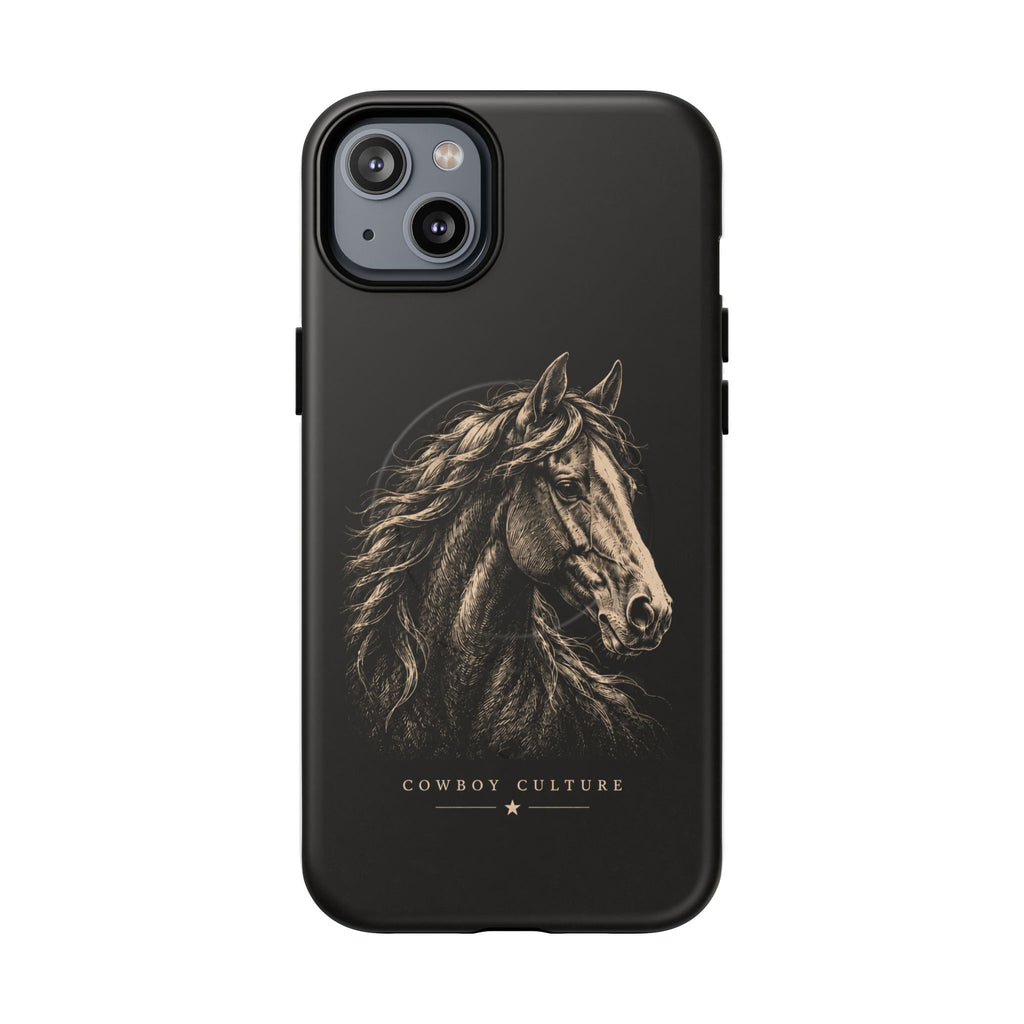 Cowboy Horse Tough Magnetic Phone Case — iPhone 14 Plus / Matte