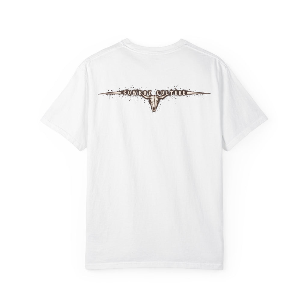 White Cowboy Culture Bull Rider Tee product view