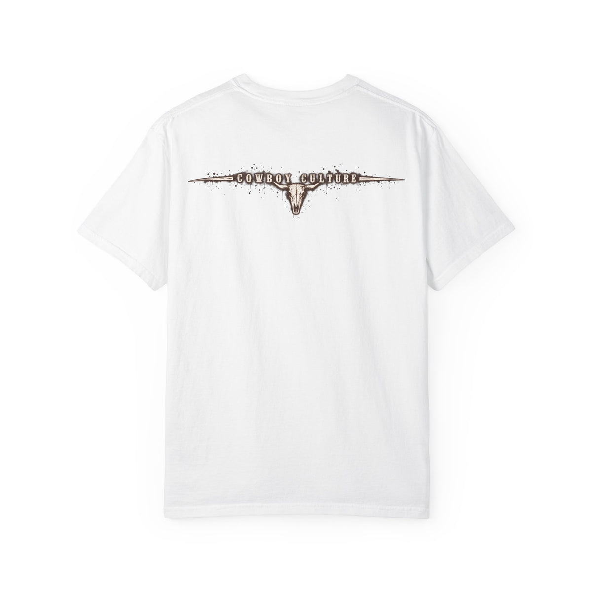 White Cowboy Culture Bull Rider Tee product view
