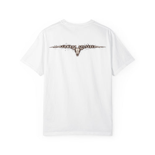 White Cowboy Culture Bull Rider Tee product view