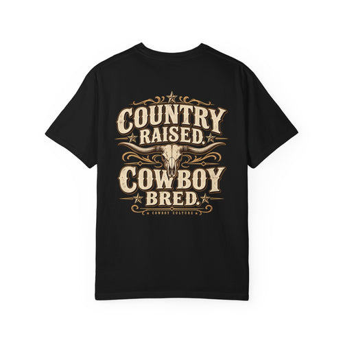 Country Raised Cowboy Bred Oversized Tee by Cowboy Culture — product view 1