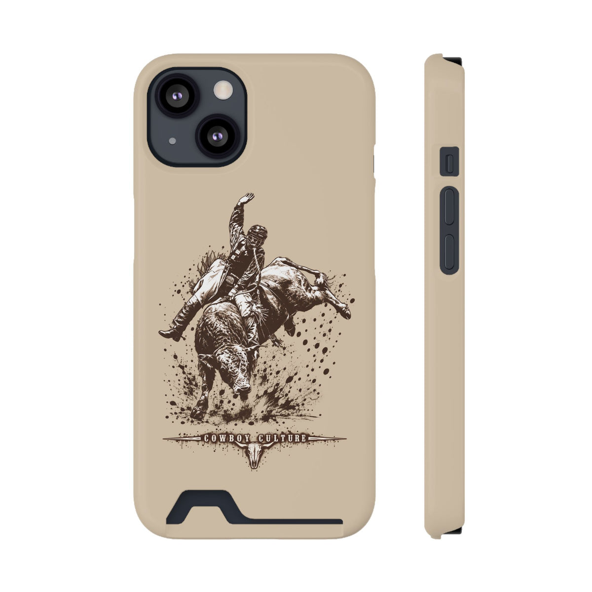 Bull Riding Tough Phone Case — Additional Models — iPhone 13 / Glossy