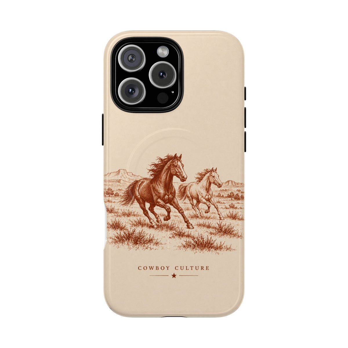Cowboy Culture Wild Horses Tough Magnetic Phone Case — iPhone 16 Pro Max / Glossy