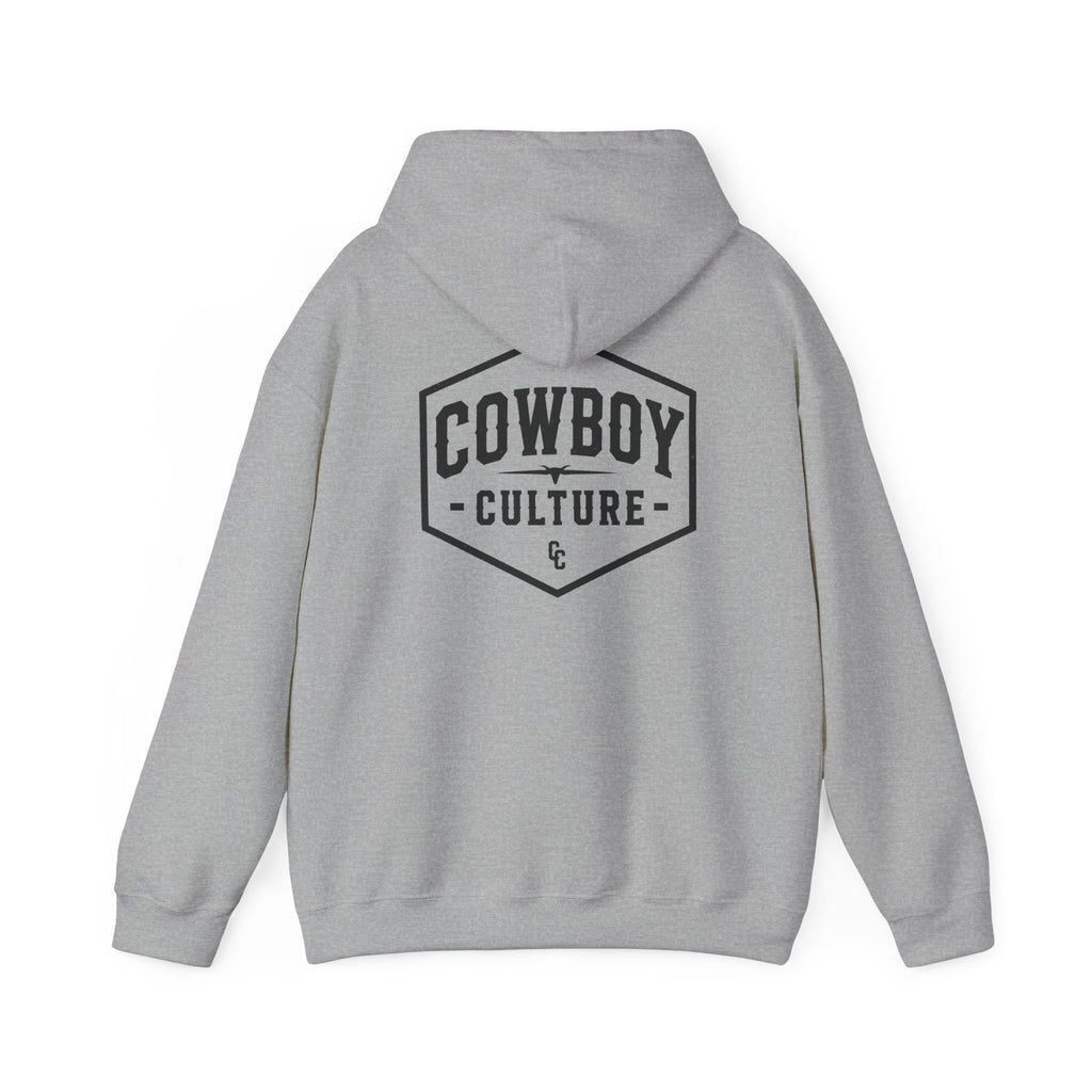 Cowboy Culture Vintage Western unisex hoodie — apparel mockup
