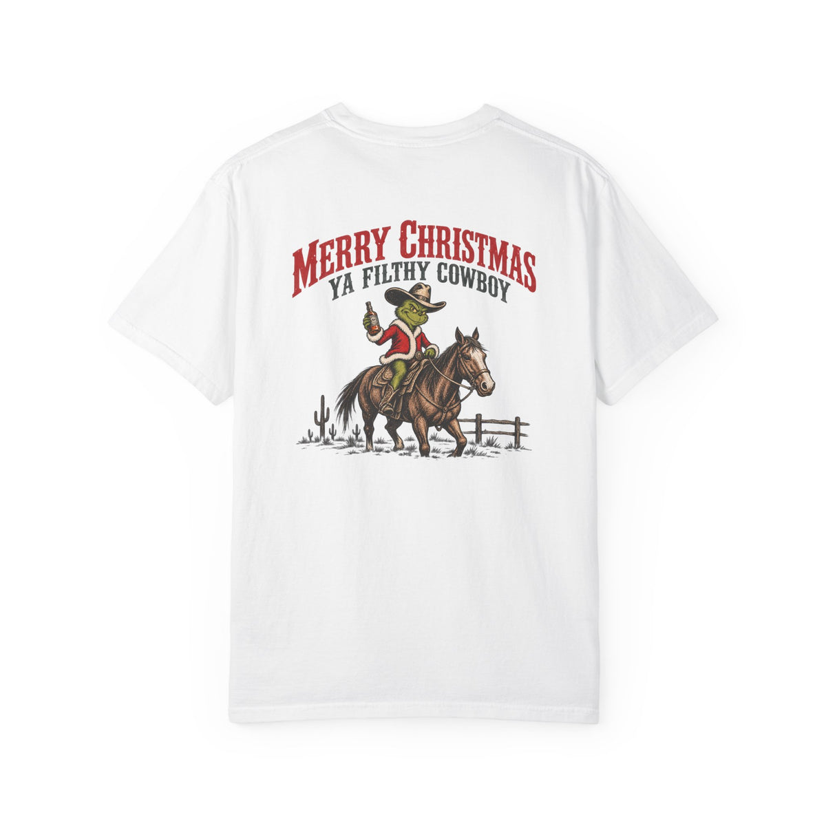 Merry Christmas Ya Filthy Cowboy T-Shirt western graphic