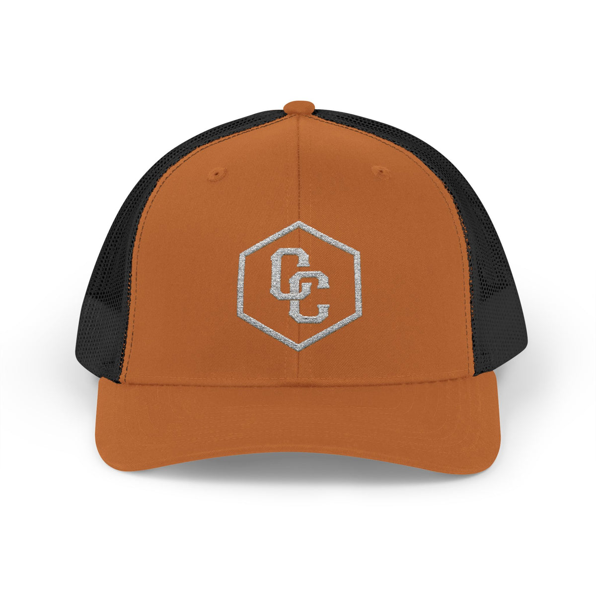 Cowboy Culture mesh embroidered western trucker cap — detail view
