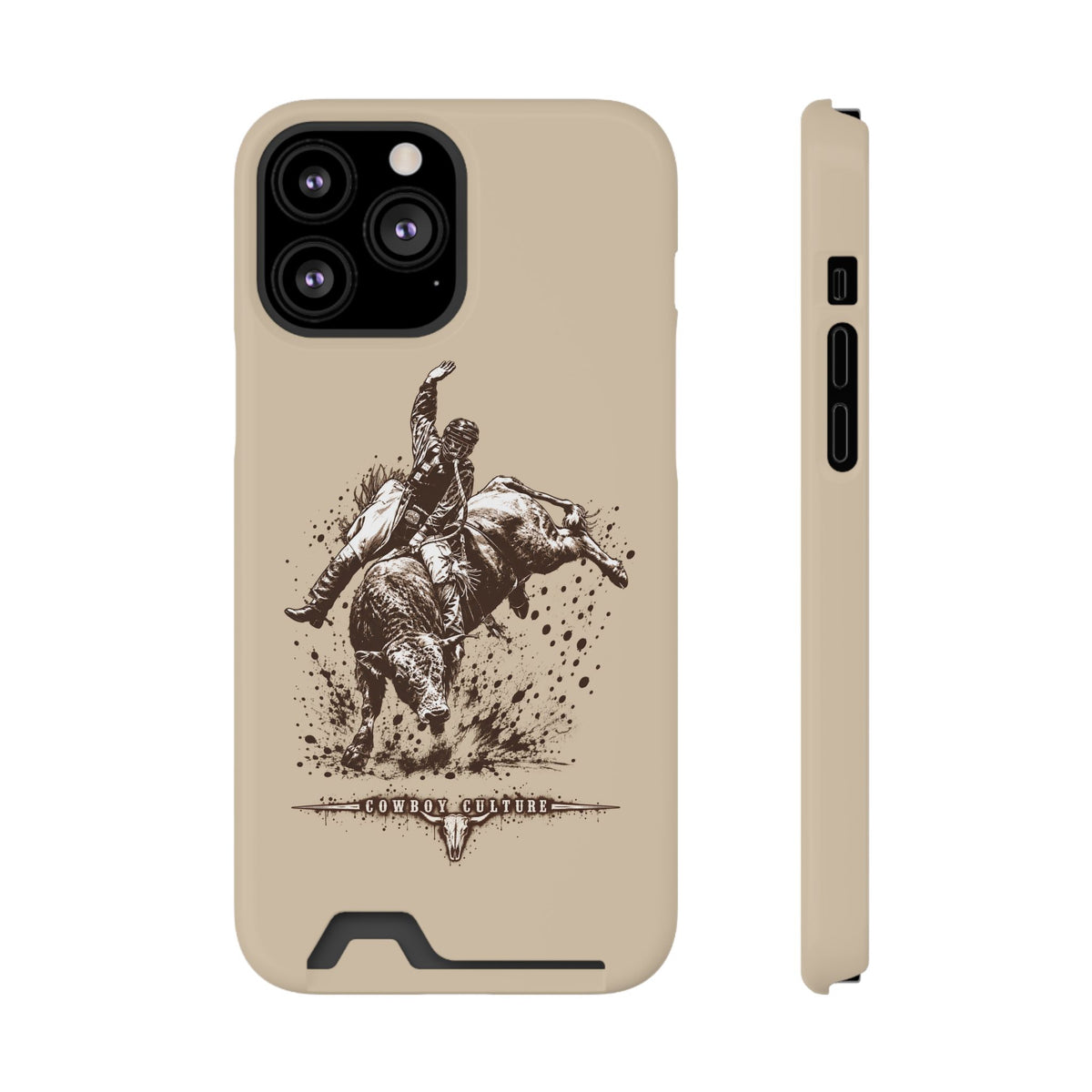 Bull Riding Tough Phone Case — Additional Models — iPhone 13 Pro Max / Glossy