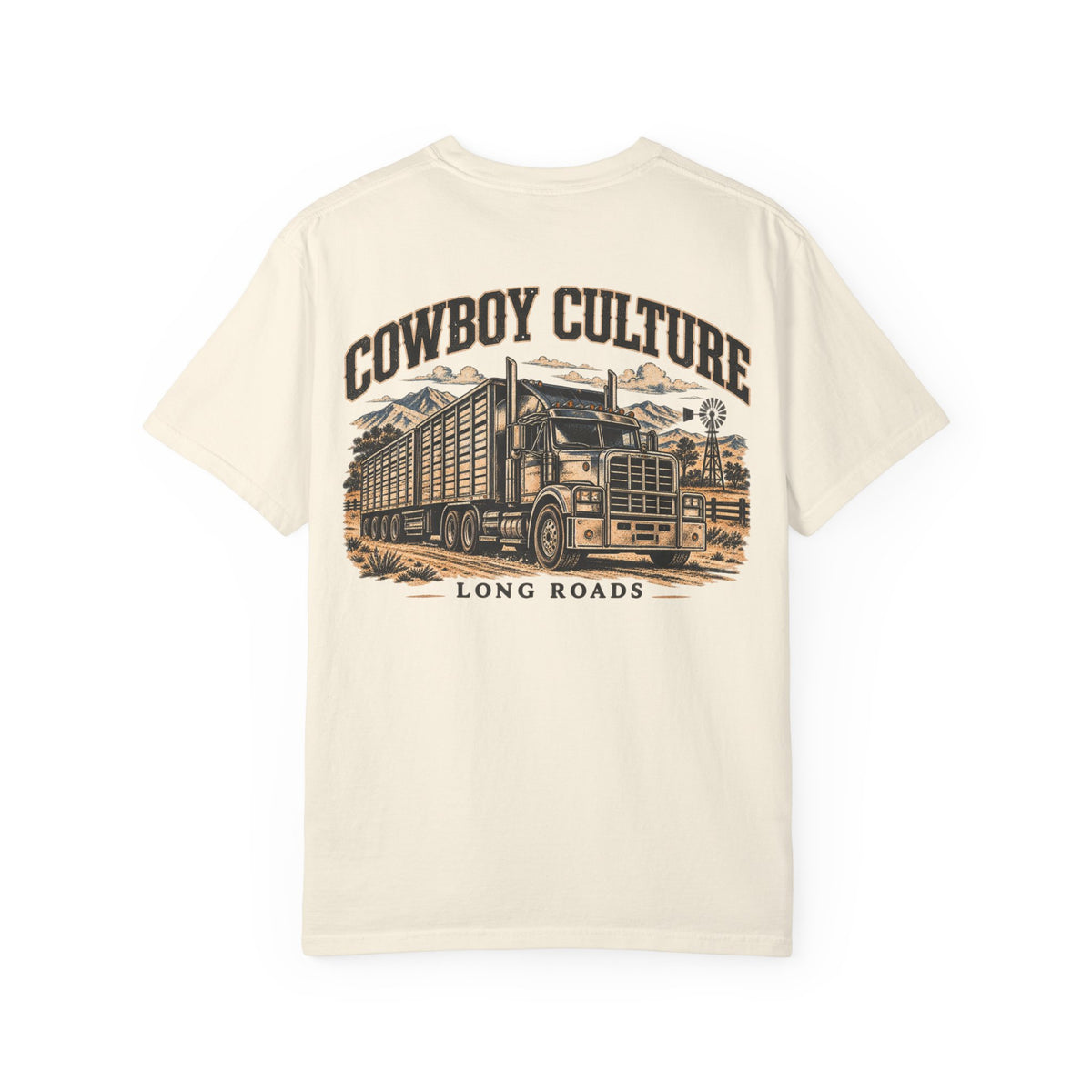 Long Roads Western Truck T-shirt in Ivory
