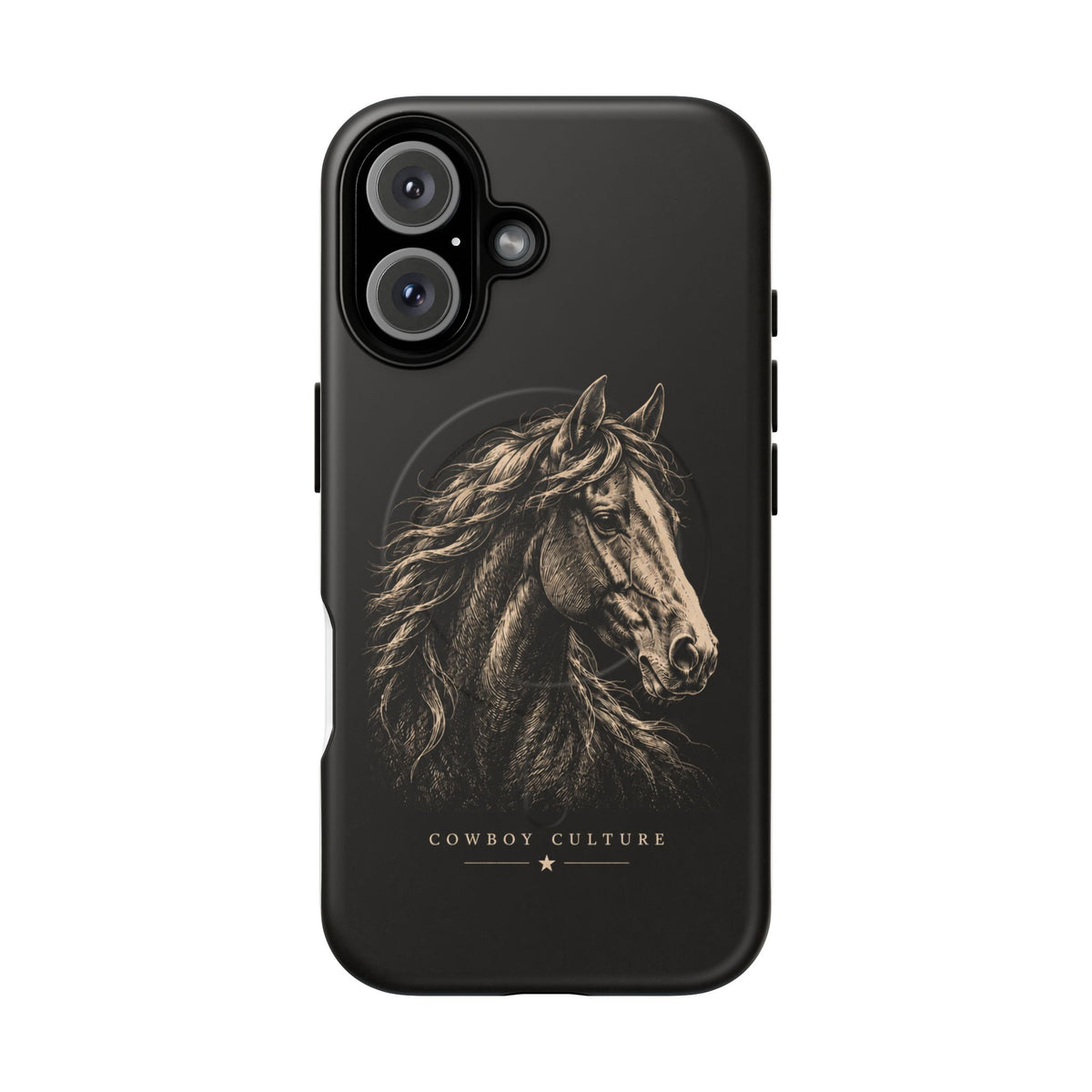 Cowboy Horse Tough Magnetic Phone Case — iPhone 16 / Matte