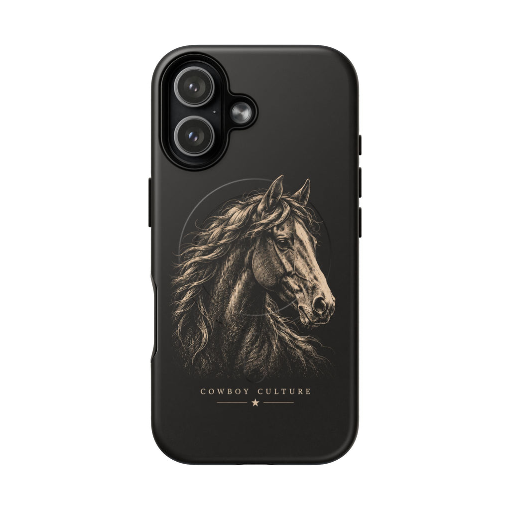 Cowboy Horse Tough Magnetic Phone Case — iPhone 17 / Matte