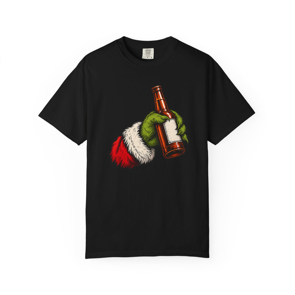 Grinch Beer Christmas T-Shirt by Cowboy Culture