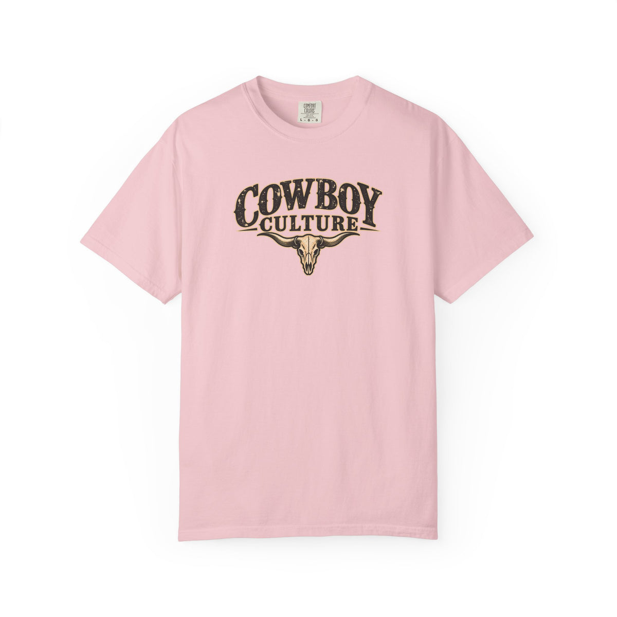Cowboy Culture steer skull garment-dyed tee