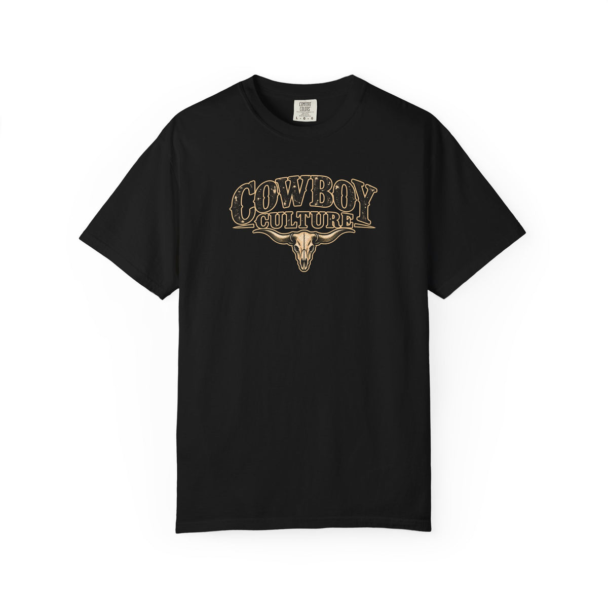 Cowboy Culture Steer Skull Tee front print