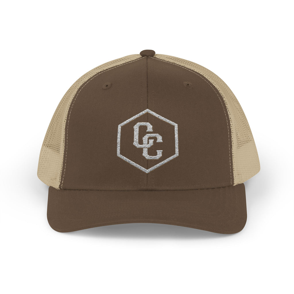 Cowboy Culture mesh embroidered western trucker cap — detail view