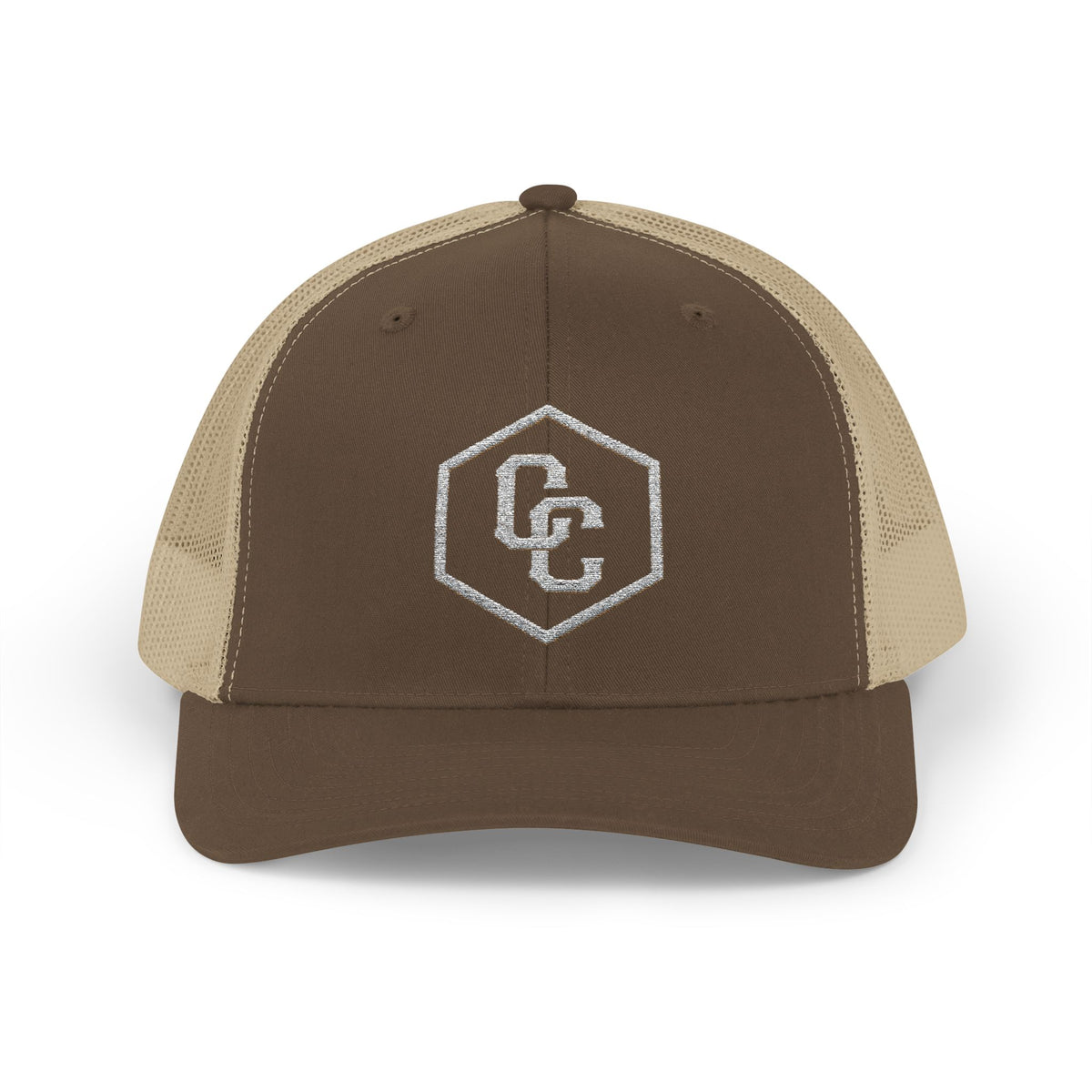 Cowboy Culture mesh embroidered western trucker cap — detail view