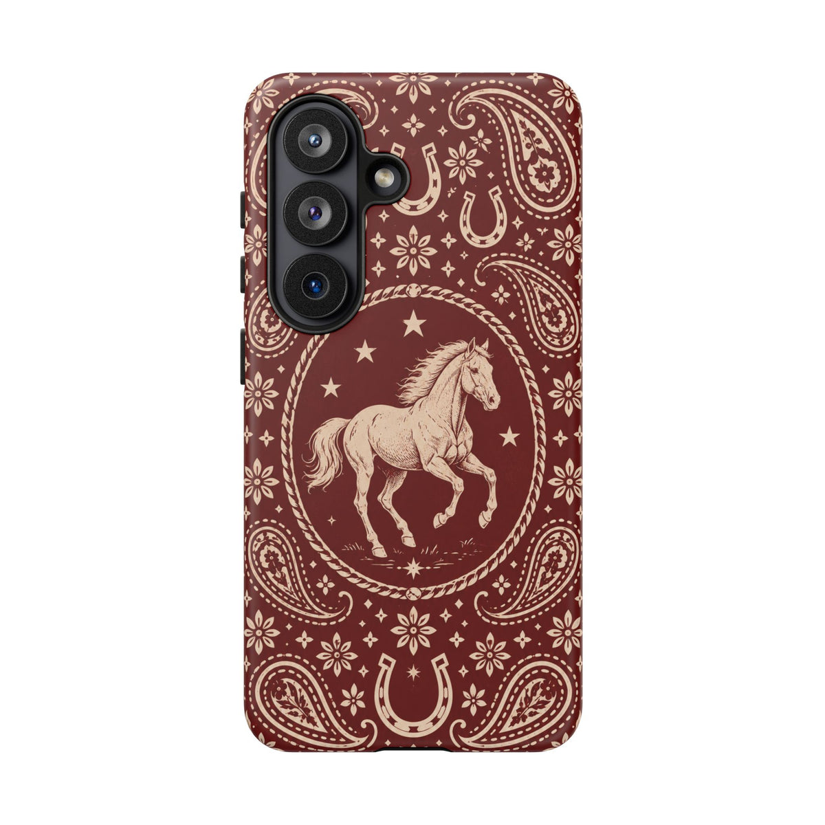Western Horse Paisley Tough Phone Case — Samsung Galaxy S26 / Matte