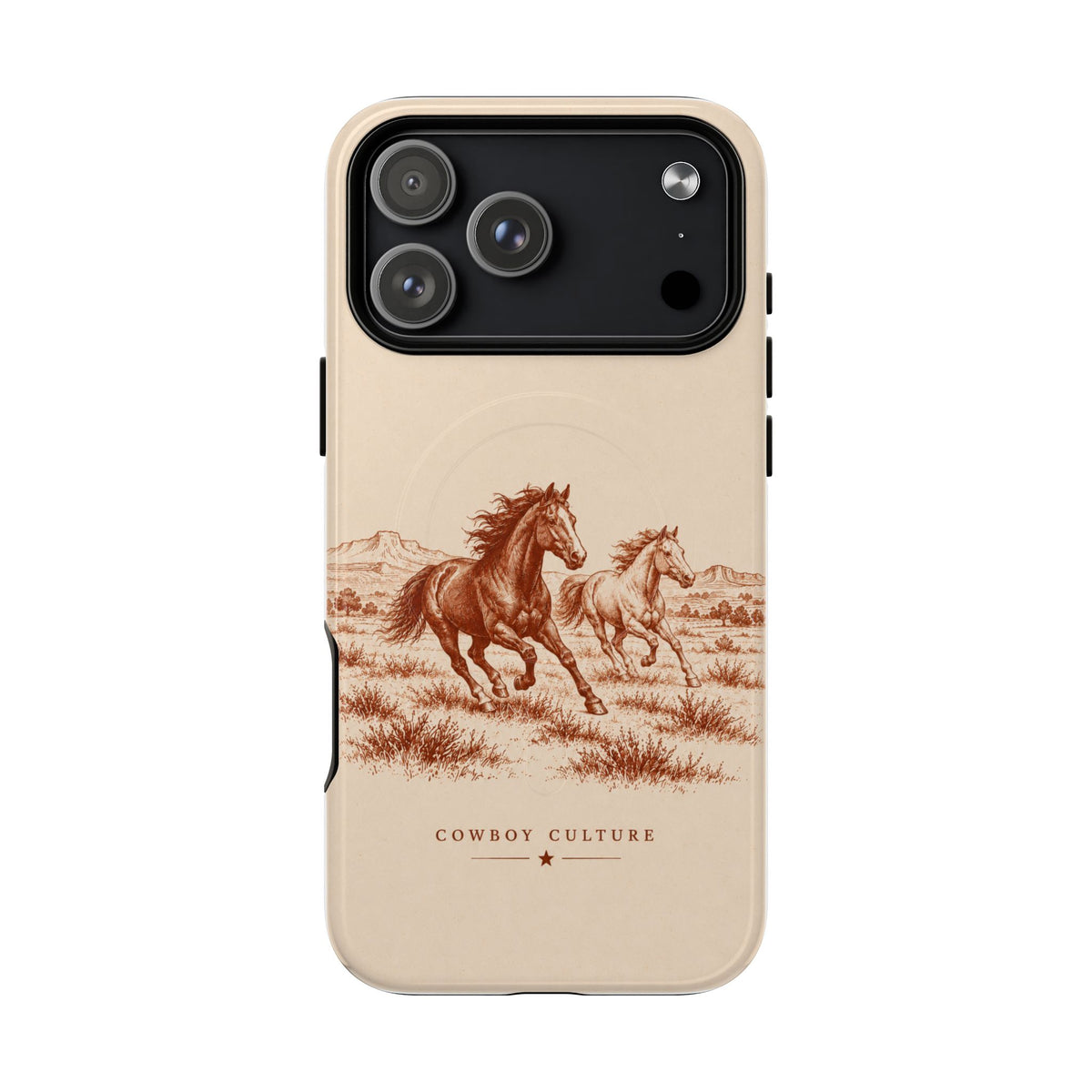Cowboy Culture Wild Horses Tough Magnetic Phone Case — iPhone 17 Pro Max / Glossy