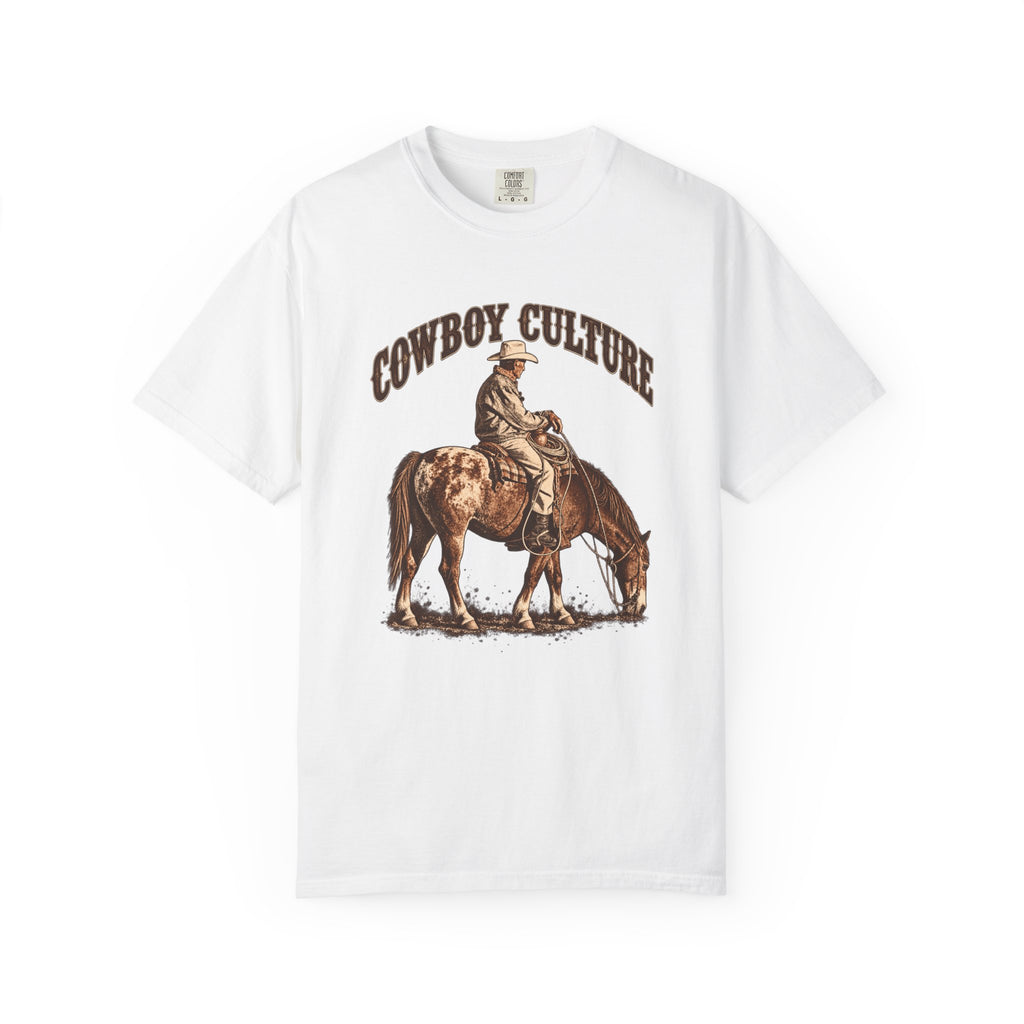 Cowboy Culture Vintage Western Rider Tee front graphic