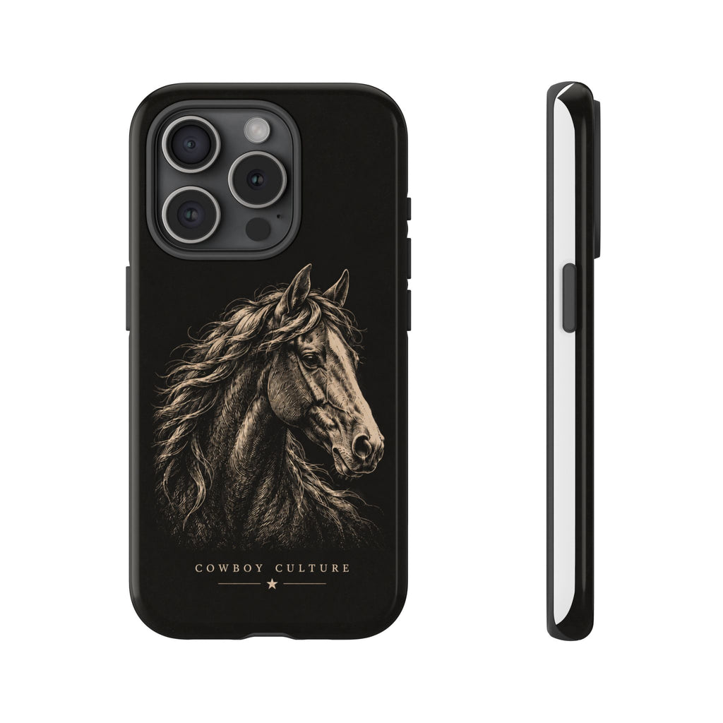 Cowboy Culture Horse Tough Phone Case — iPhone 15 Pro / Glossy