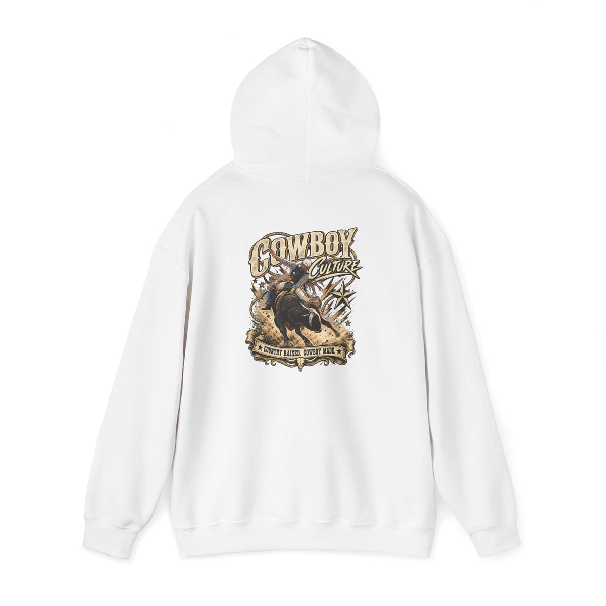 Cowboy Culture Western Bull rodeo hoodie — product view