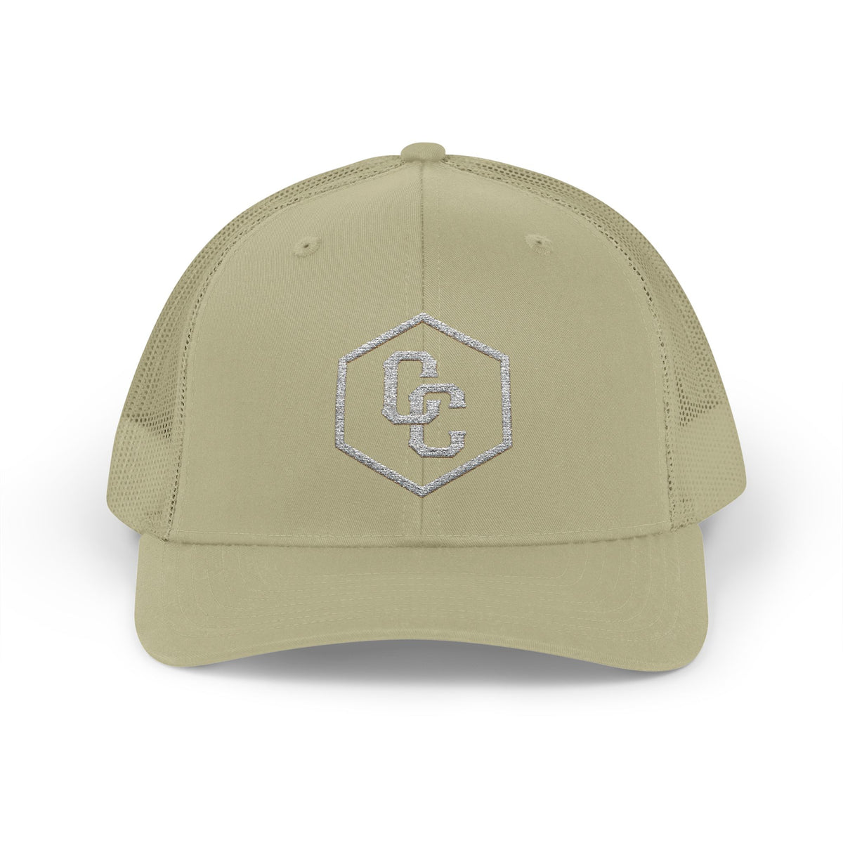 Cowboy Culture mesh embroidered western trucker cap — apparel mockup
