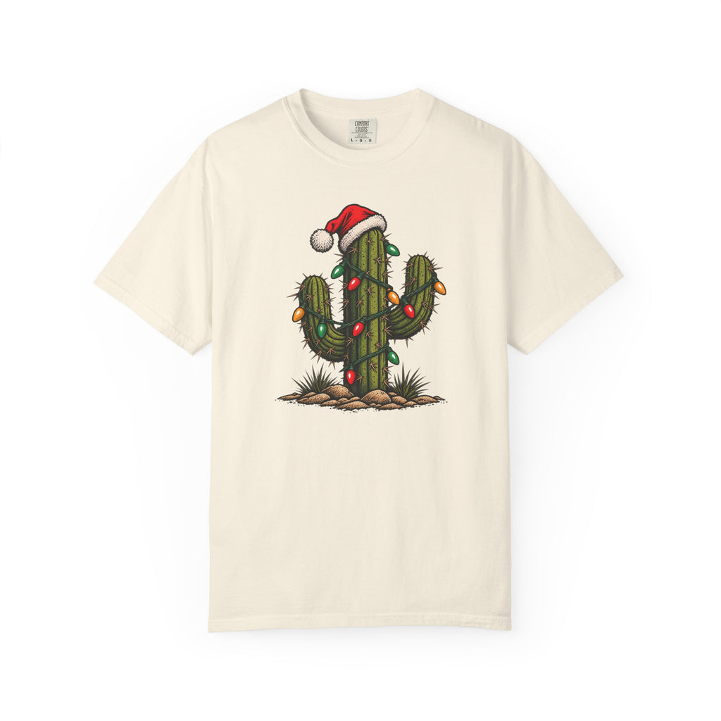 Cowboy Culture Festive Cactus Christmas tee product view