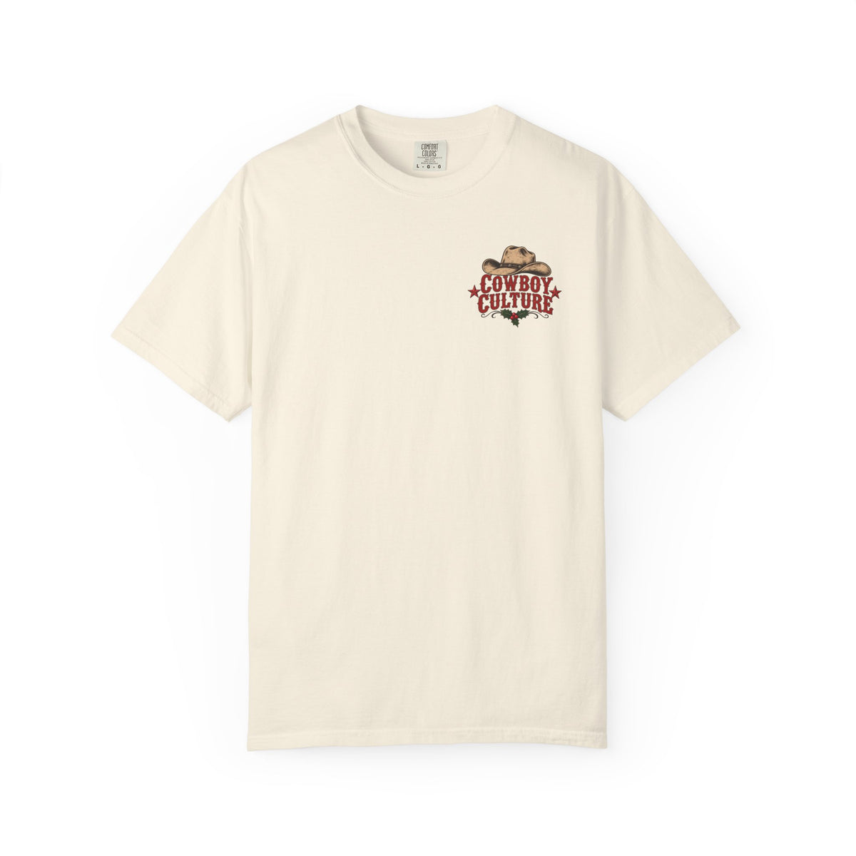 Rodeo Christmas bucking bronc graphic T-shirt