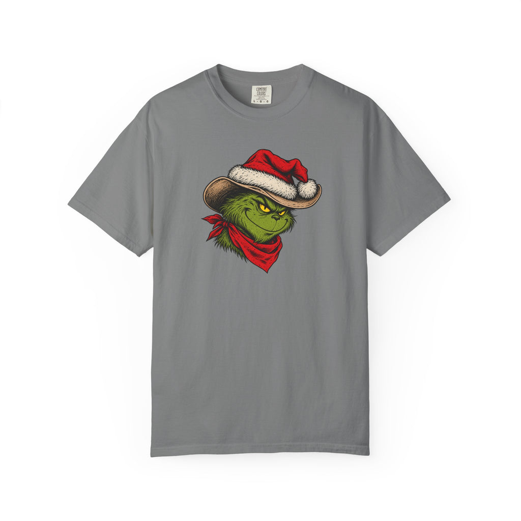 Grinch Cowboy Christmas T-Shirt by Cowboy Culture
