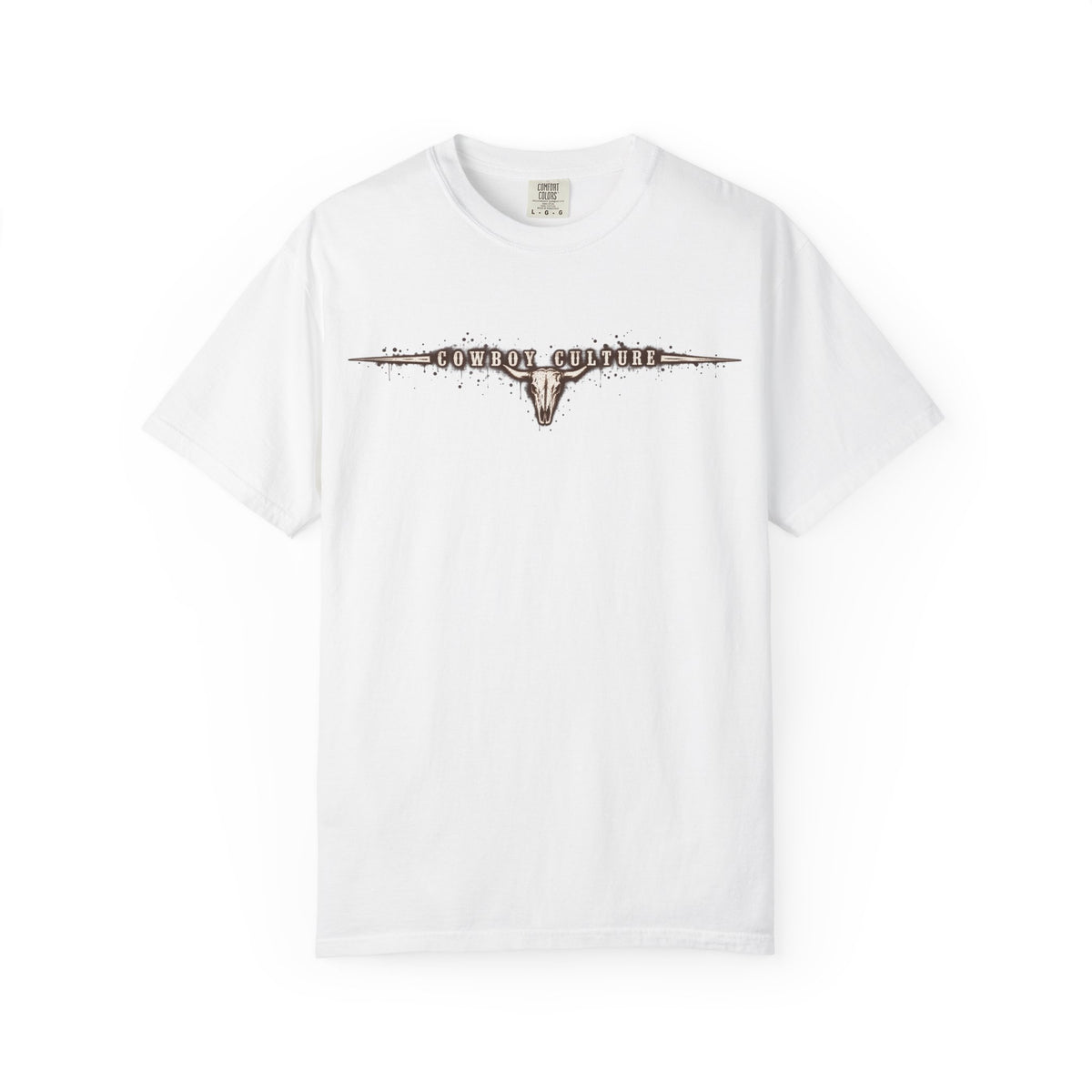 Cow Skull Western Tee front graphic