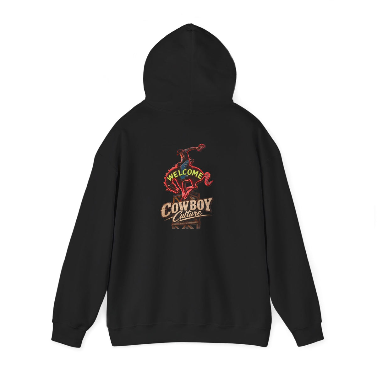 Cowboy Culture Welcome western rodeo hoodie — product view